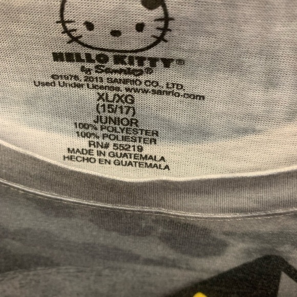 Hello Kitty short sleeve, scoop neck Halloween t shirt - Picture 3 of 5